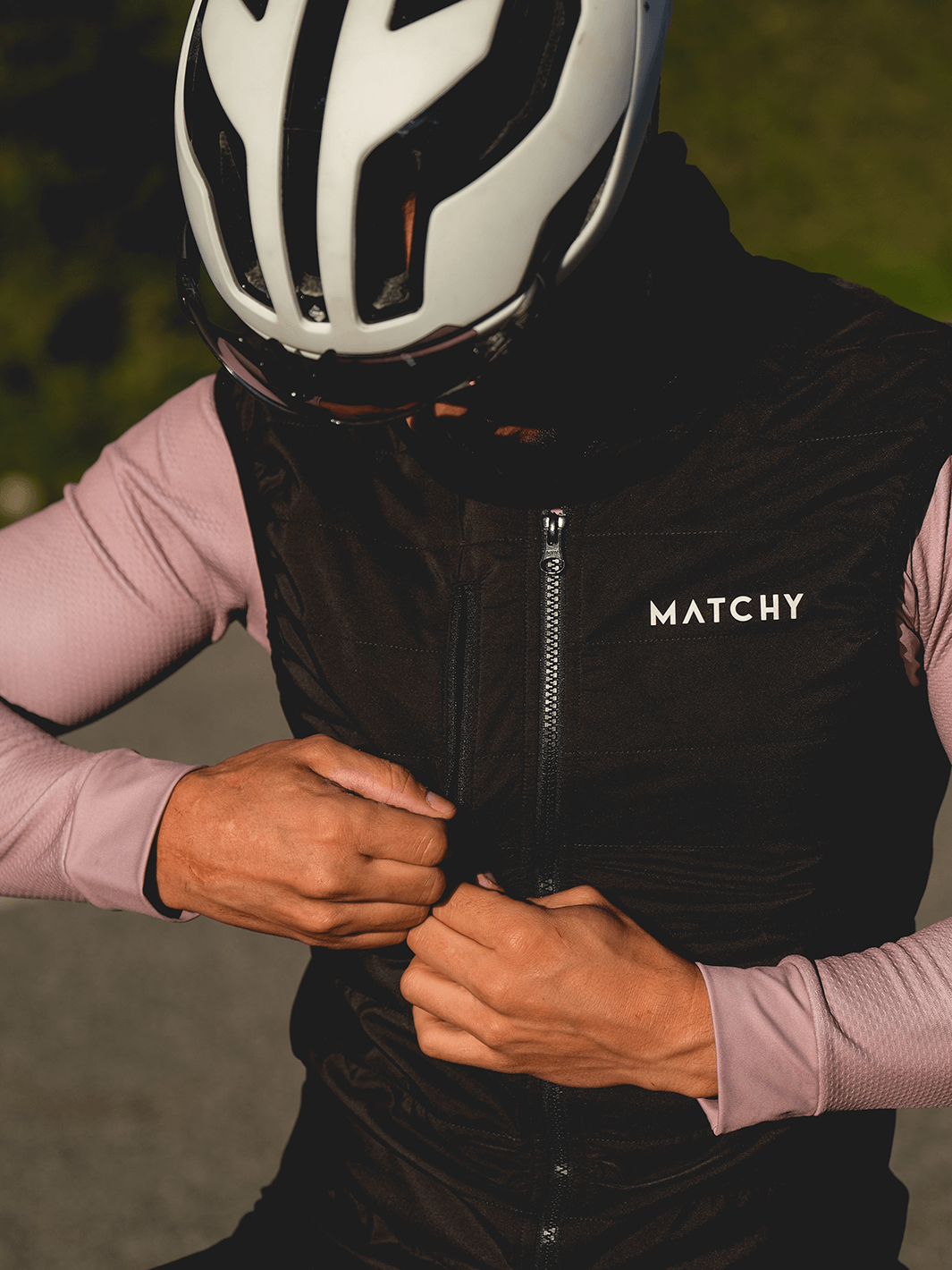 Gilet Bomber Noir Matchy Cycling